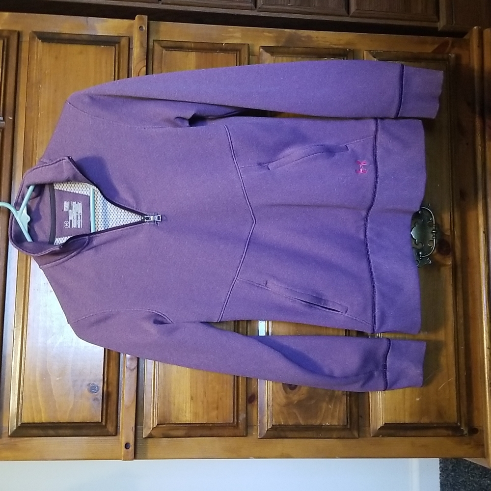 Under Armour 1/4 (quarter)  zipup purple sweatshirt